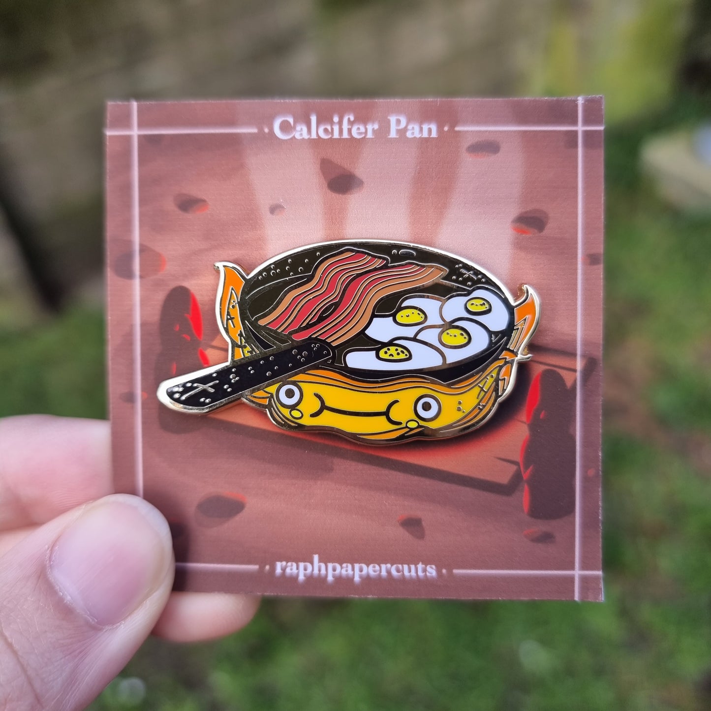 Calcifer Pan Enamel Pin