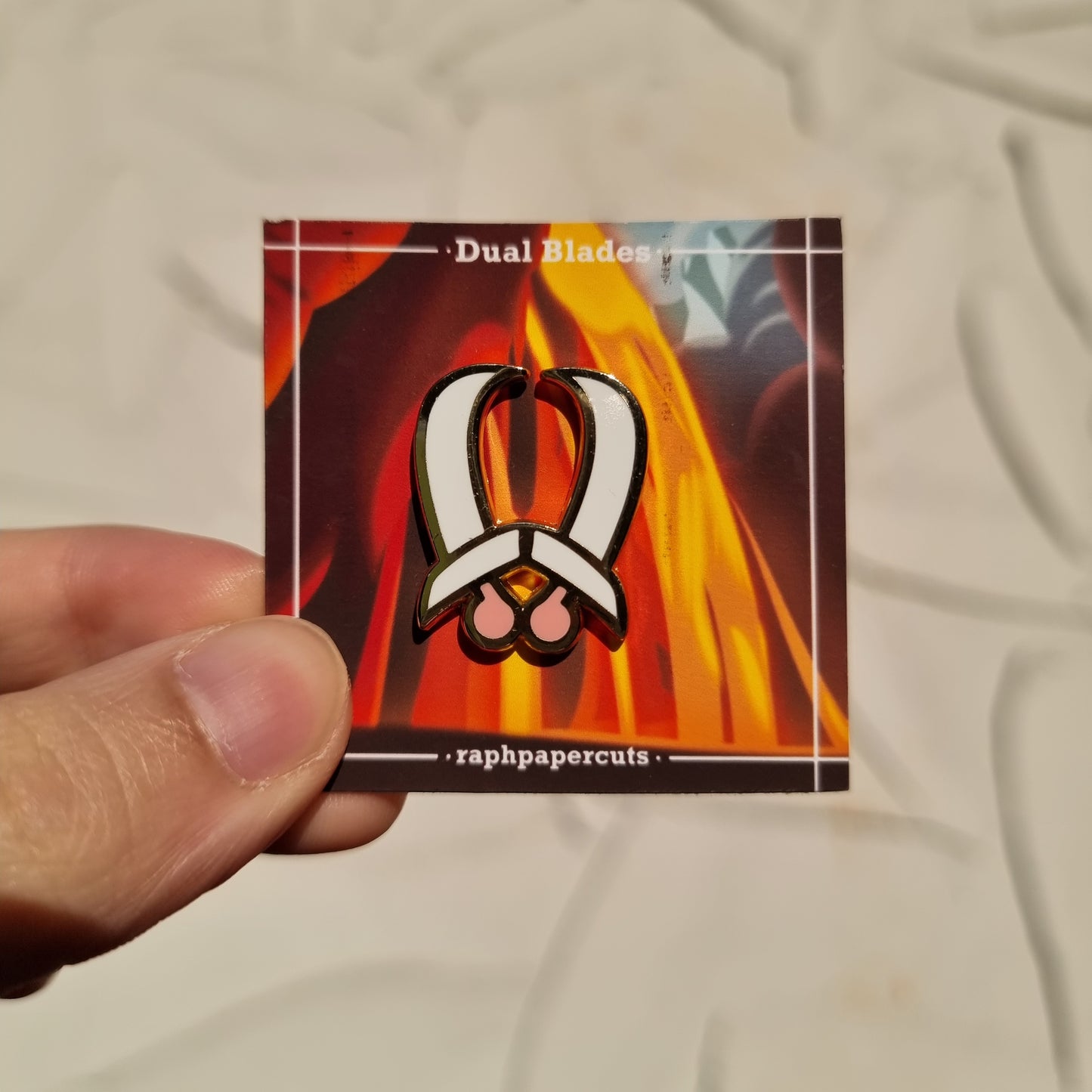 Dual Blades Enamel Pin