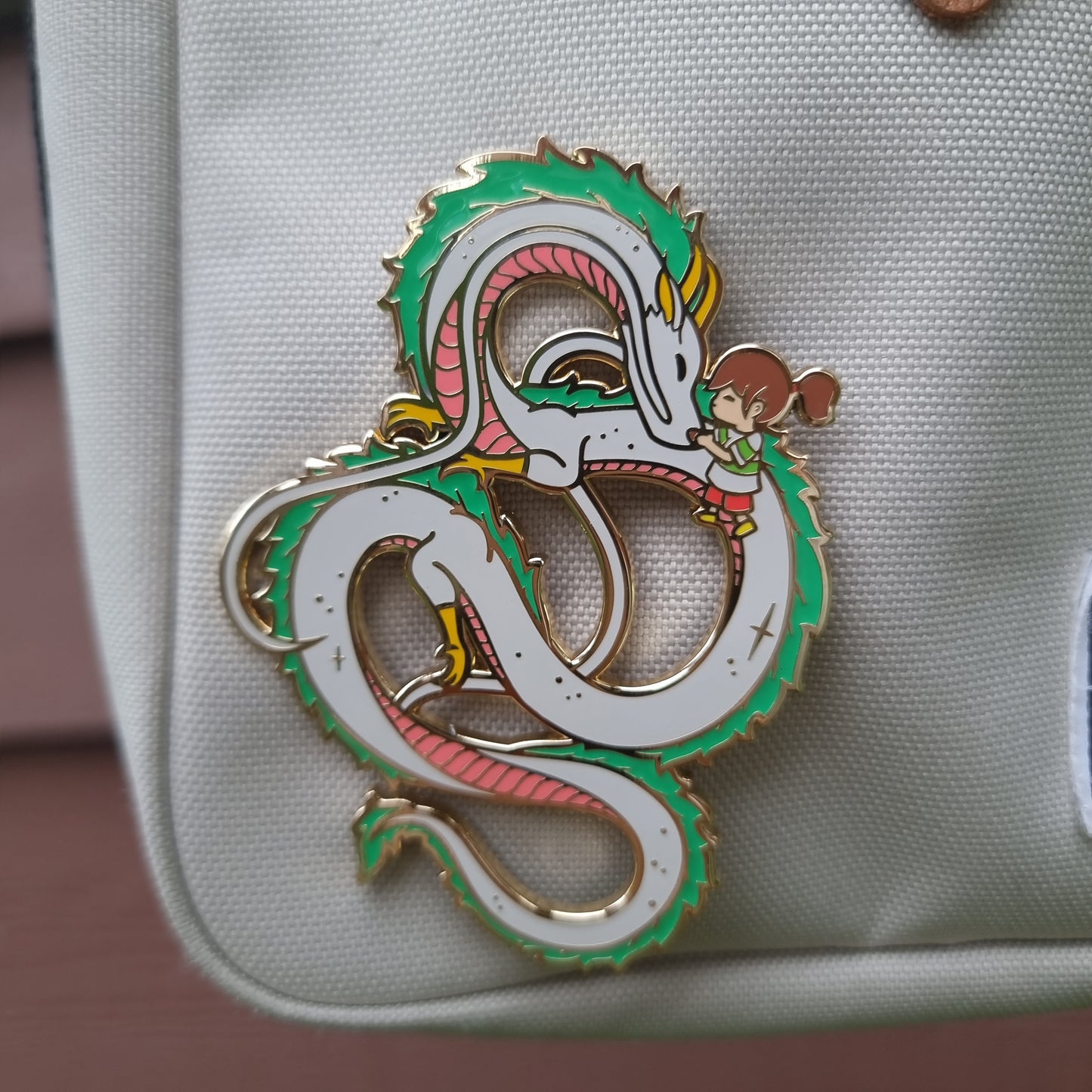 Haku Dragon Enamel Pin