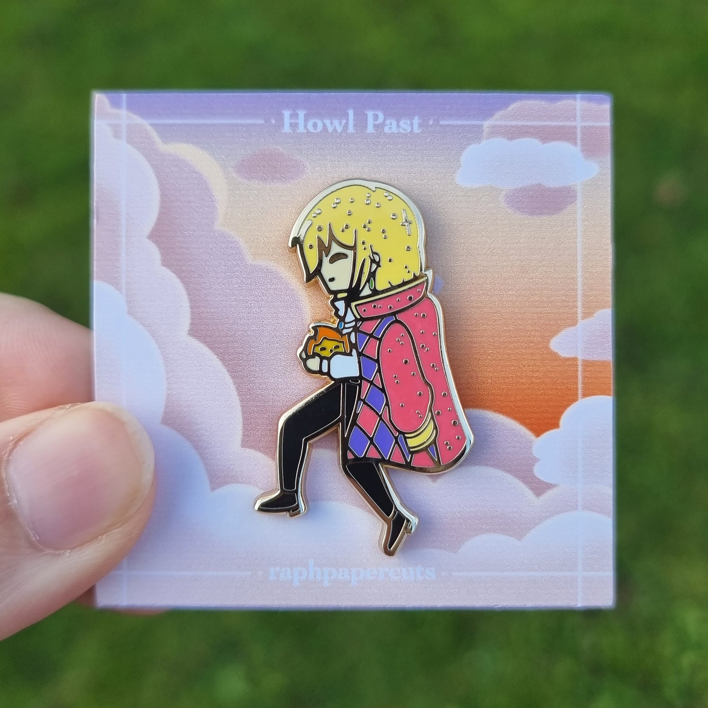 Howl Past Enamel Pin