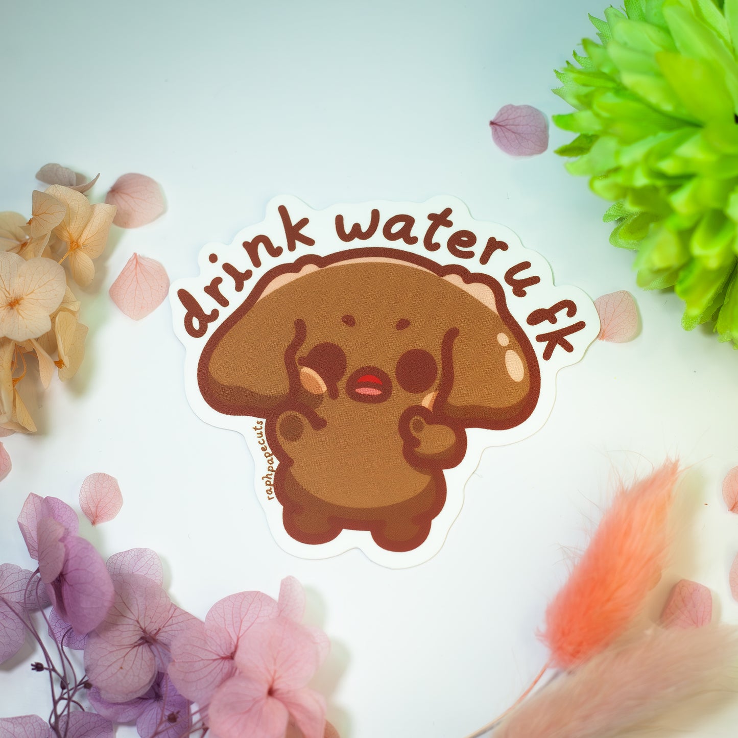 Mochi Drink Water Sticker