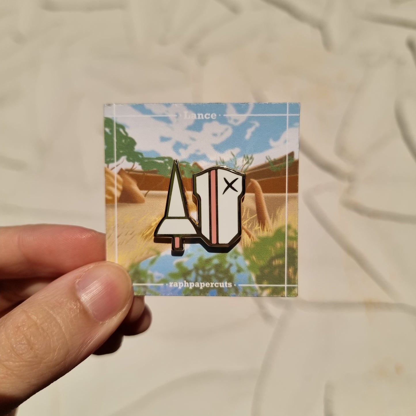 Lance Enamel Pin