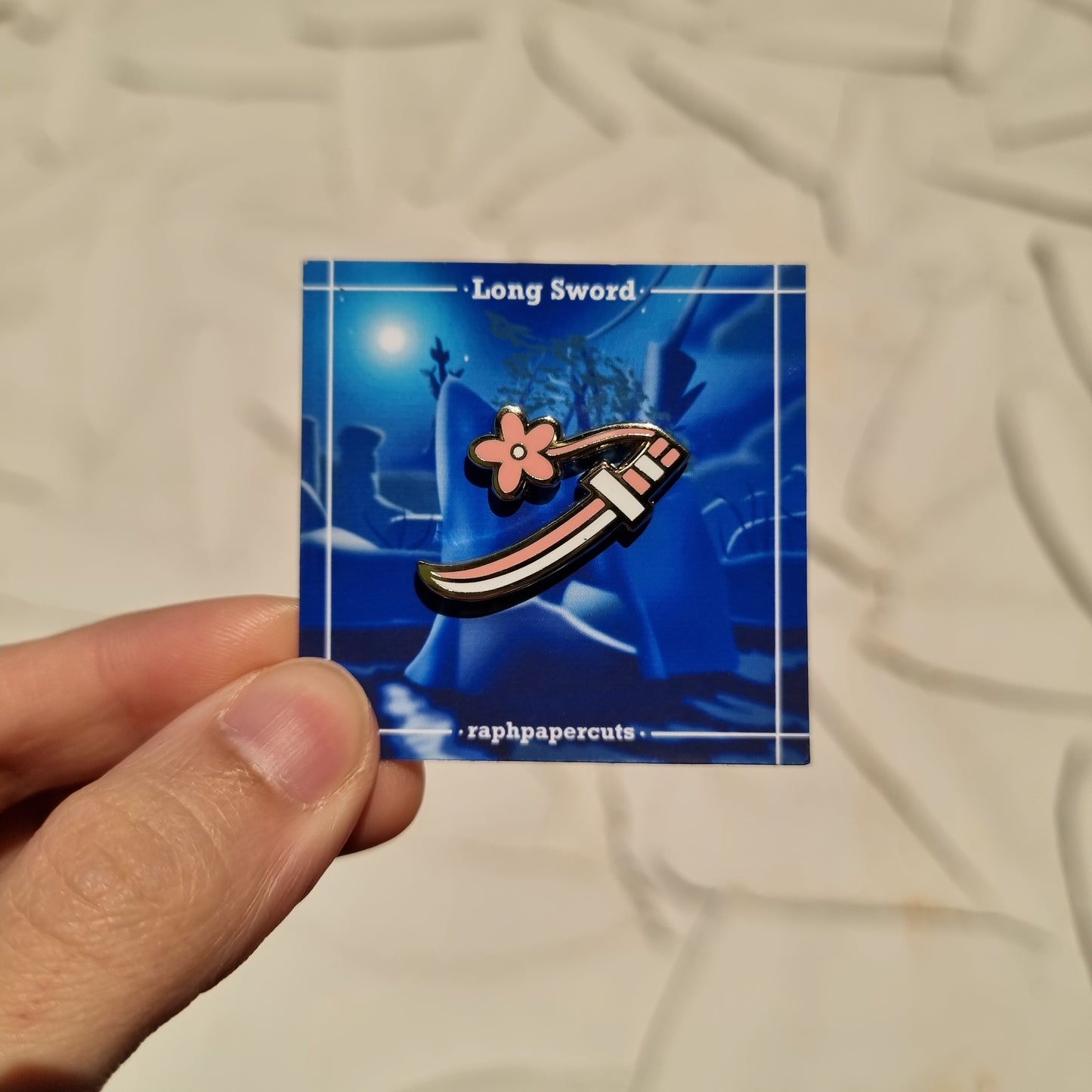 Longsword Enamel Pin