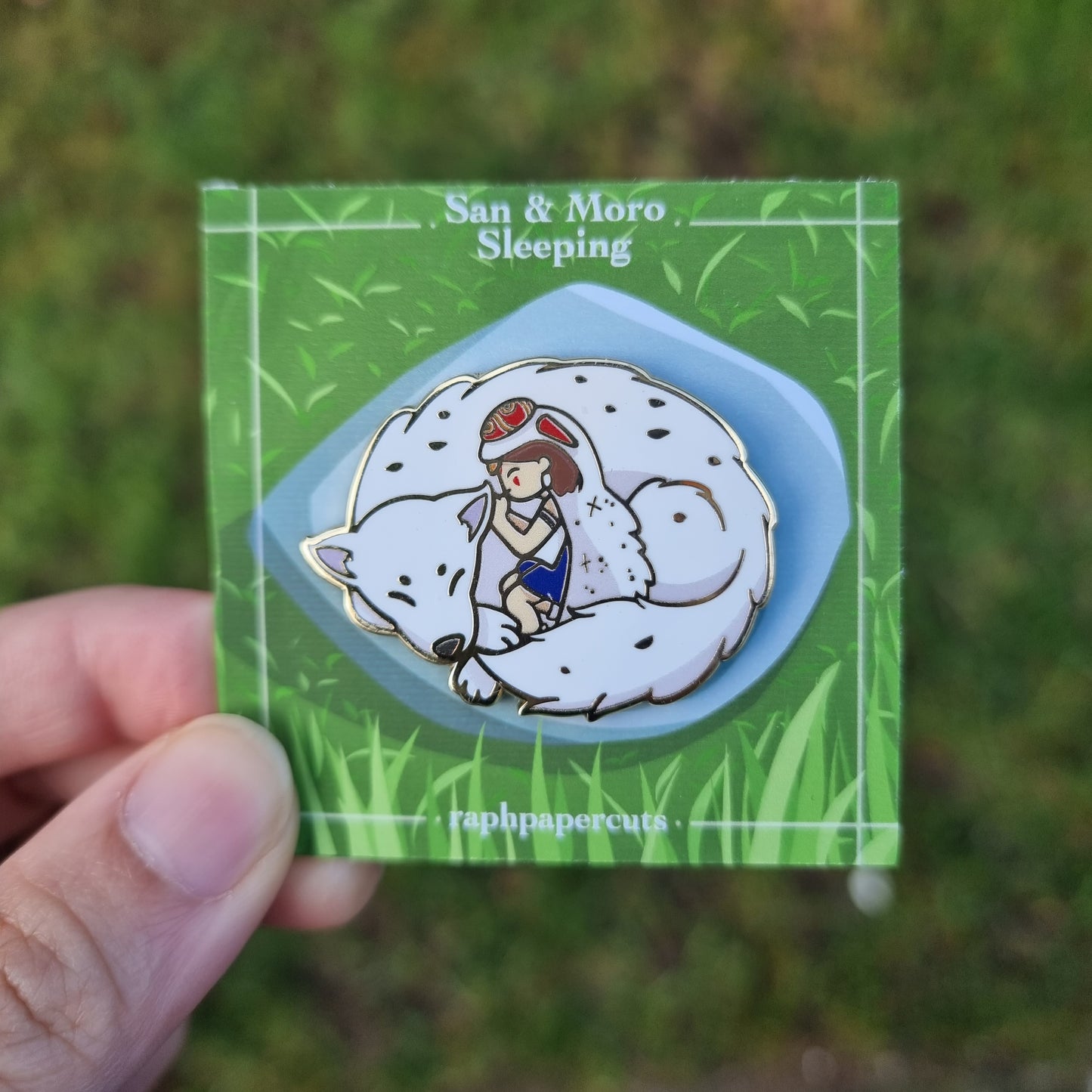 San & Moro Sleeping Enamel Pin