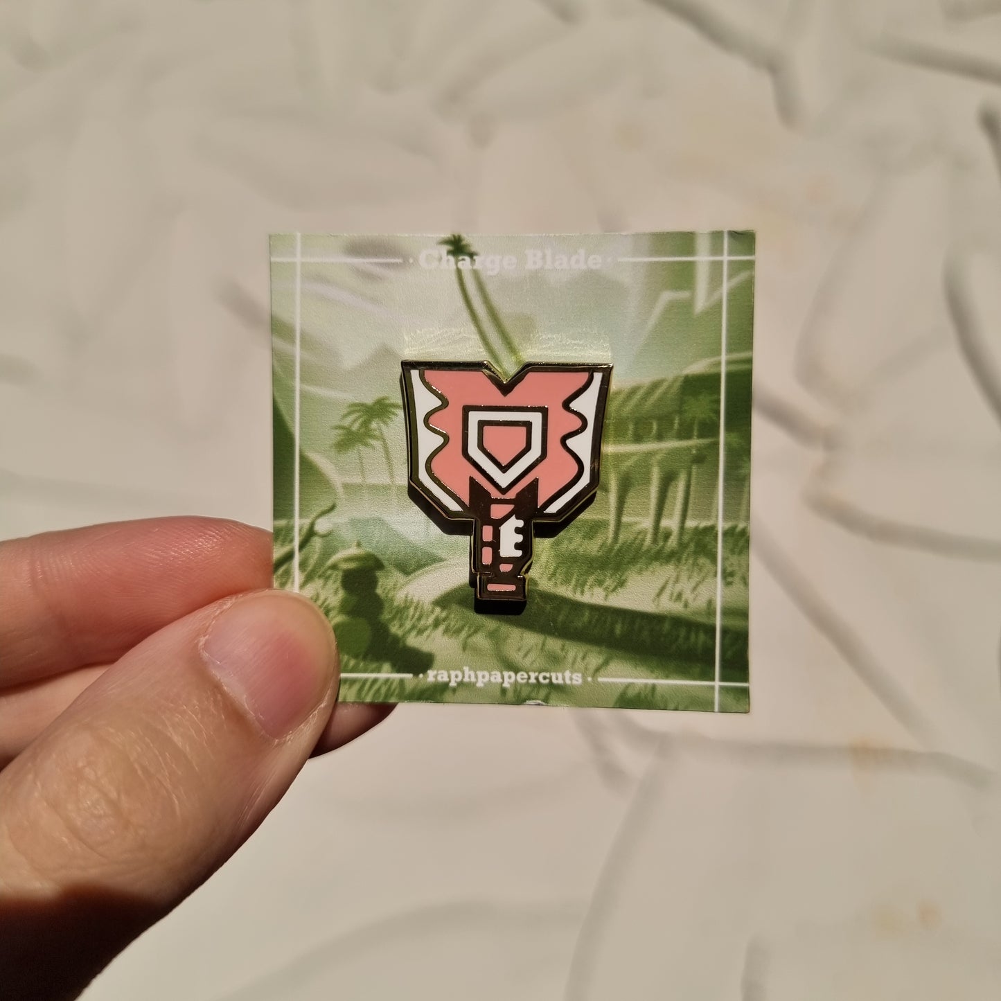 Charge Blade Enamel Pin