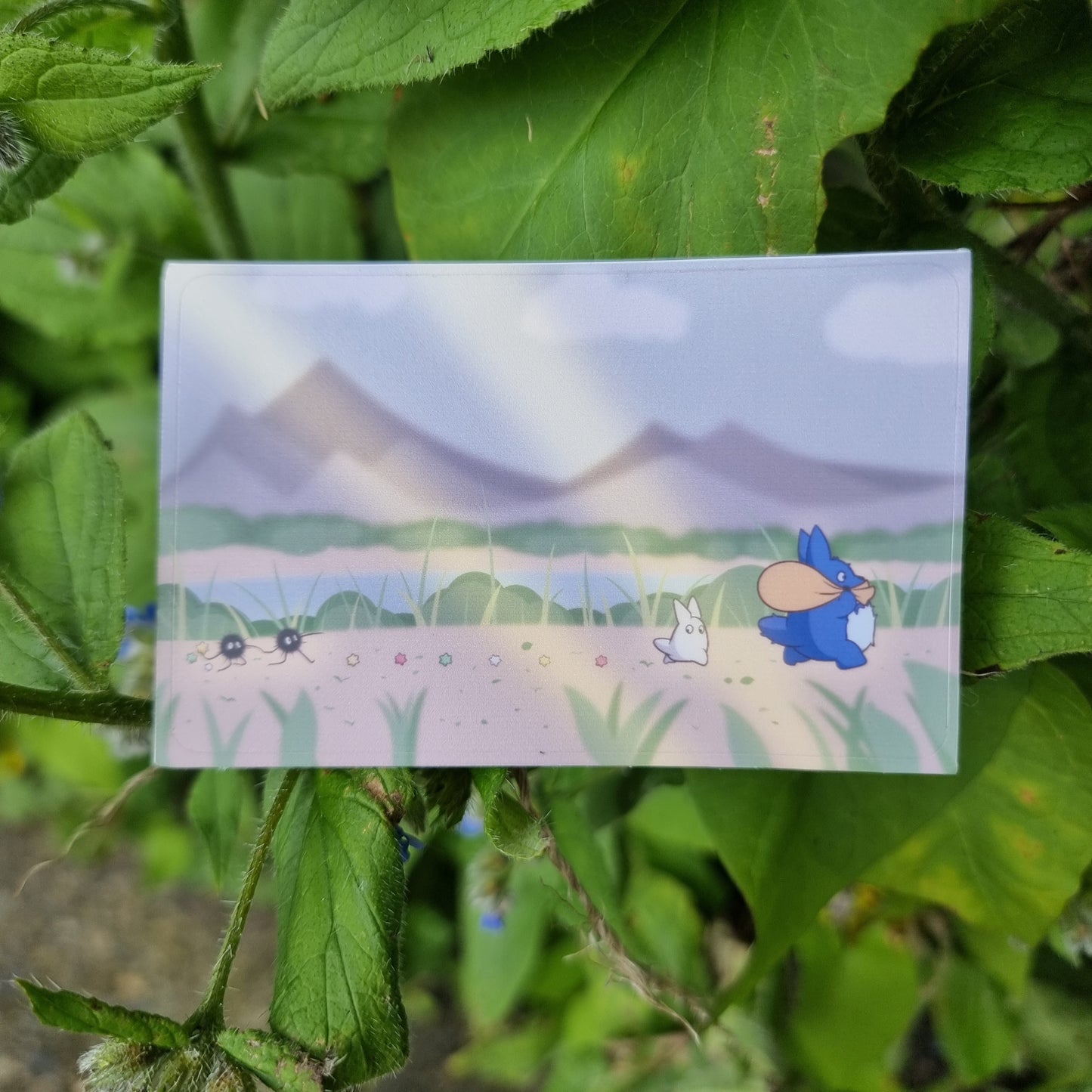 Chu & Chibi Totoro Card Sticker