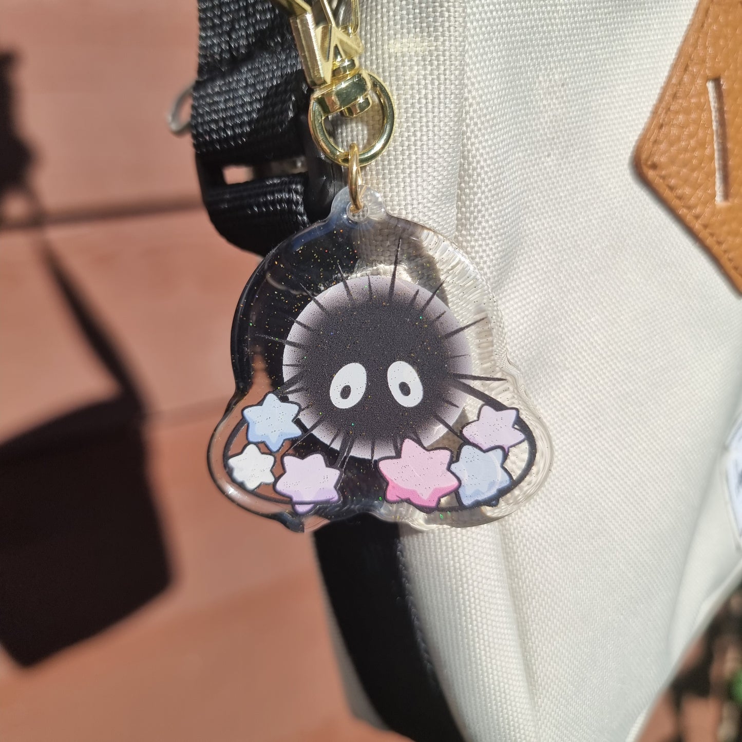Susuwatari Stars Keychain