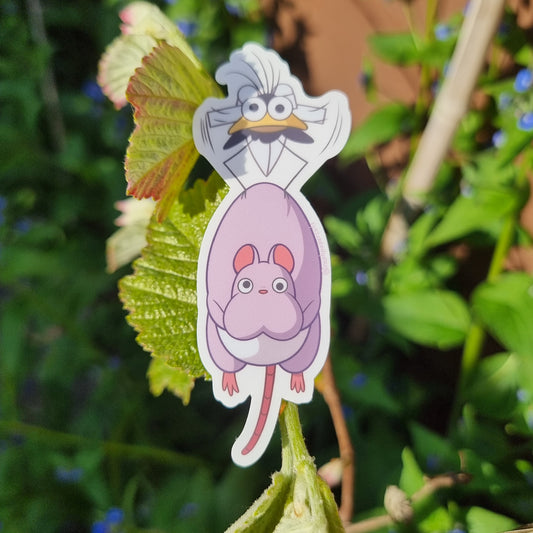 Mouse & Fly Sticker