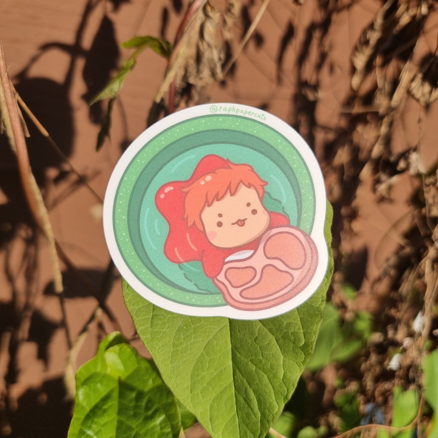 Ponyo Bucket Sticker