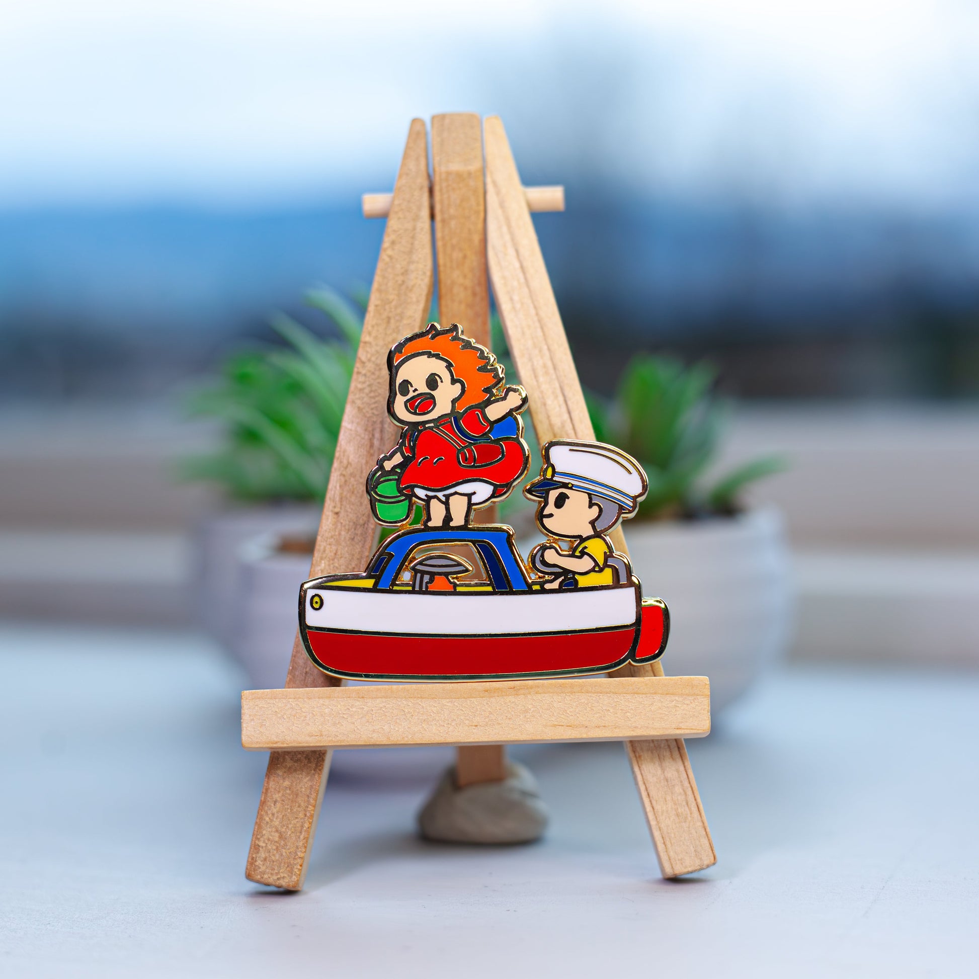 Ponyo Boat Pin