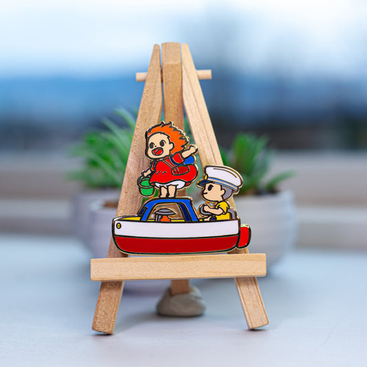 Ponyo Boat Pin