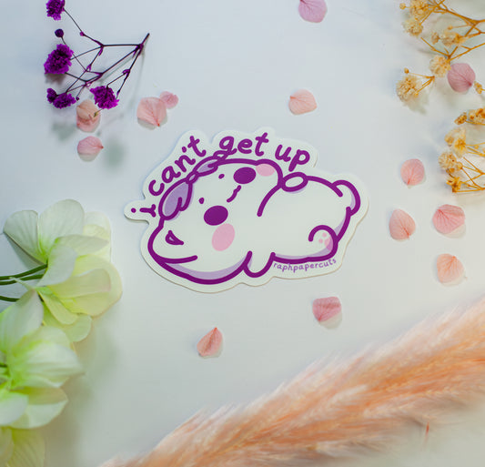 Jelly I cant get up Sticker