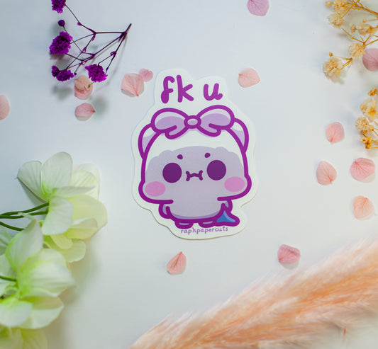 Jelly Fk U Sticker