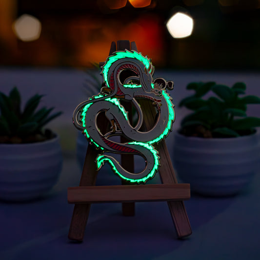 Haku Dragon Enamel Pin