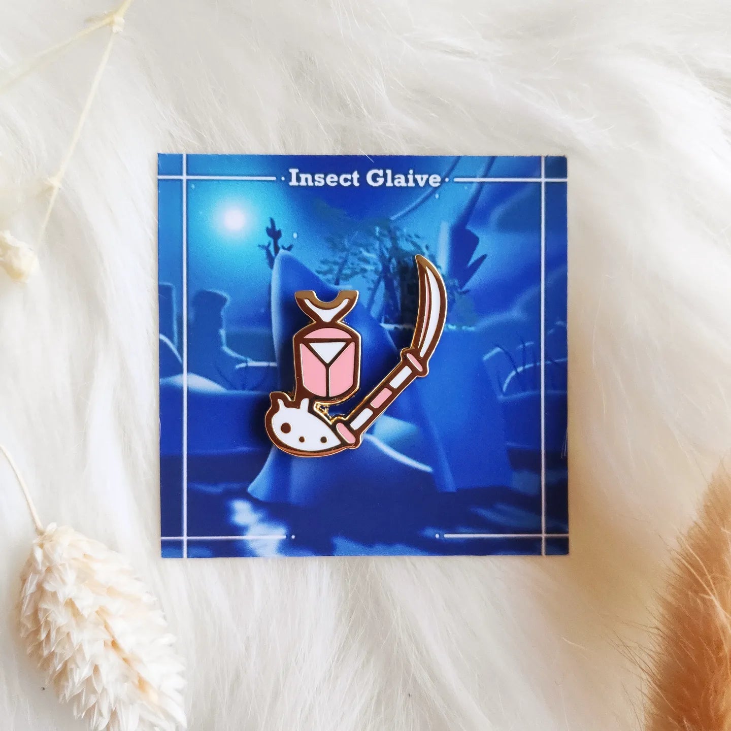 Insect Glaive Enamel Pin