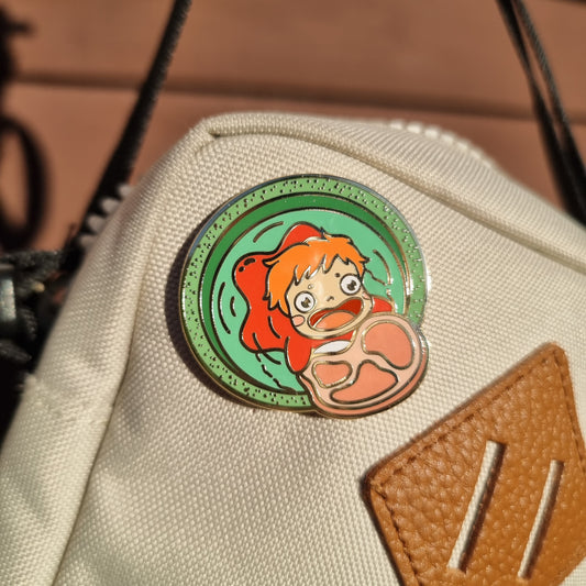 Ponyo Bucket Enamel Pin