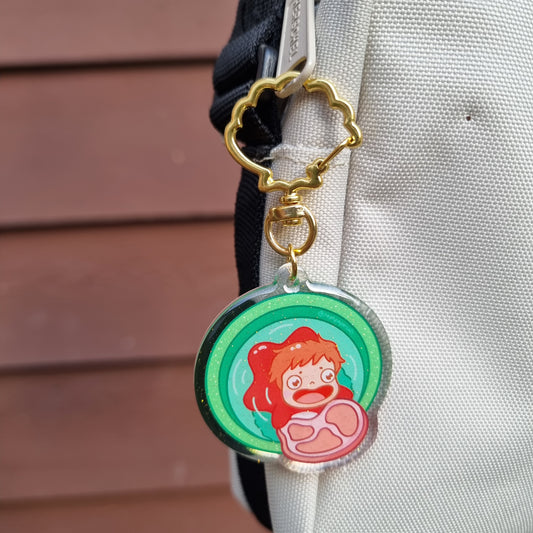 Ponyo Bucket Keychain