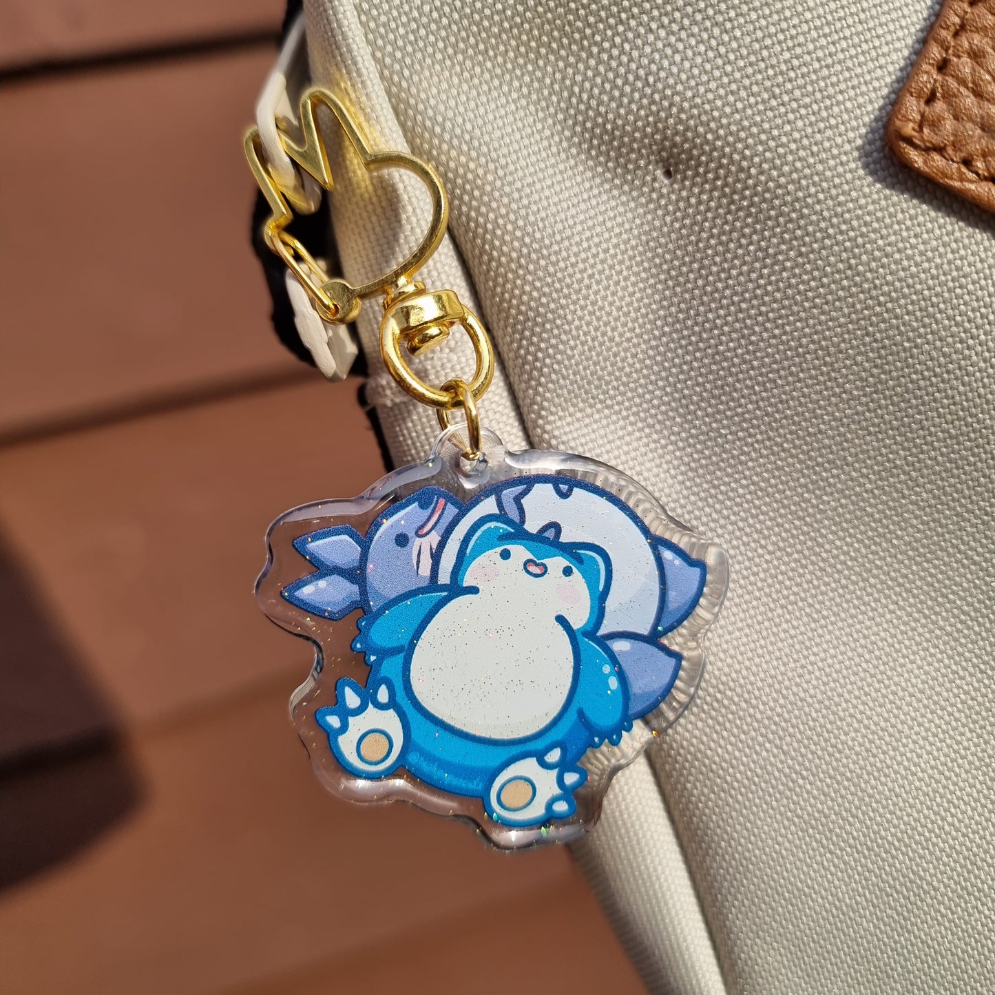 Snorlax & Totoro Keychain