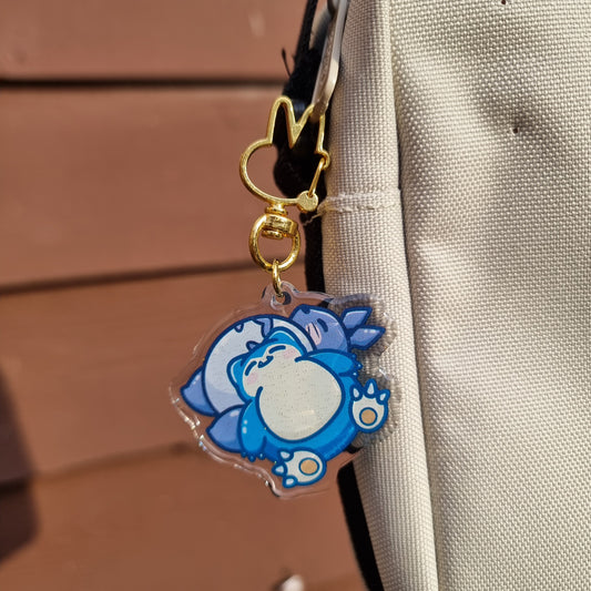 Snorlax & Totoro Keychain