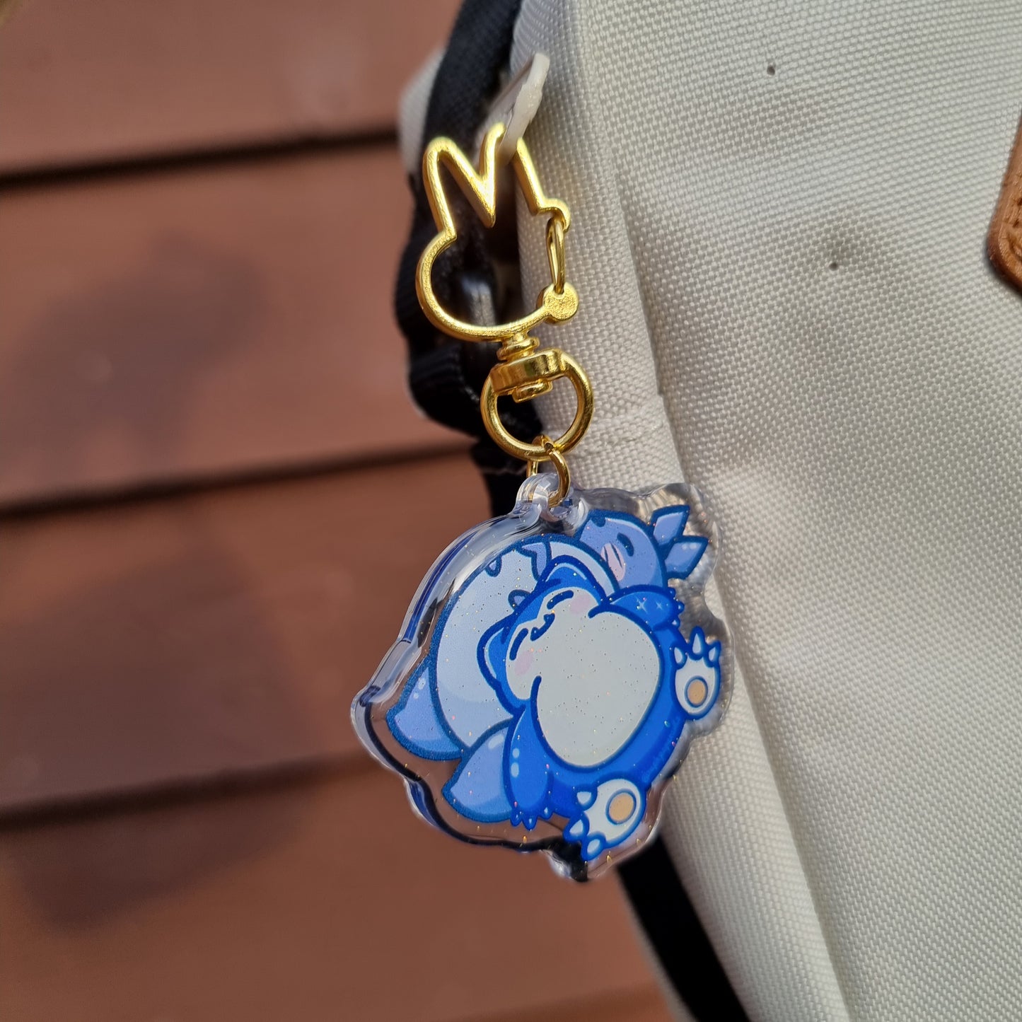 Snorlax & Totoro Keychain