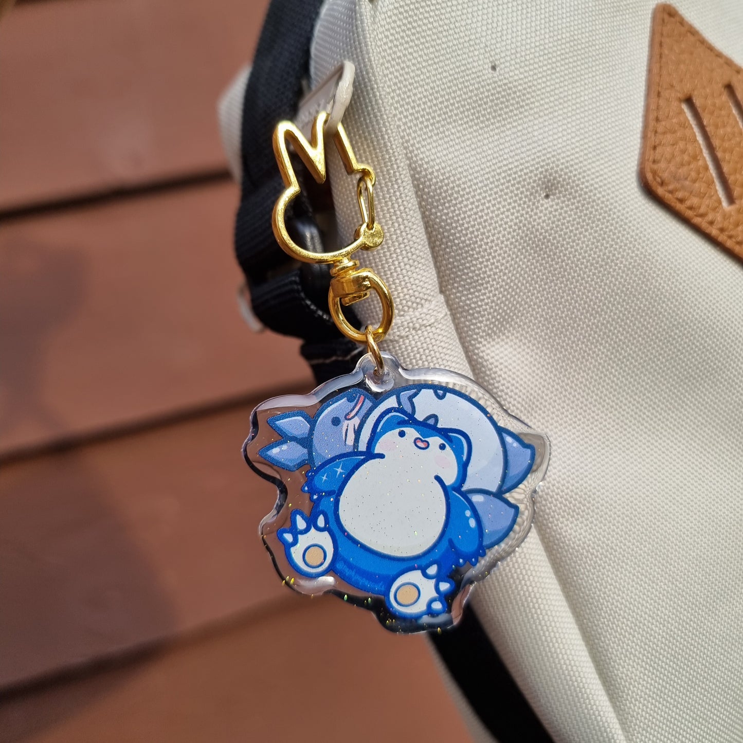 Snorlax & Totoro Keychain