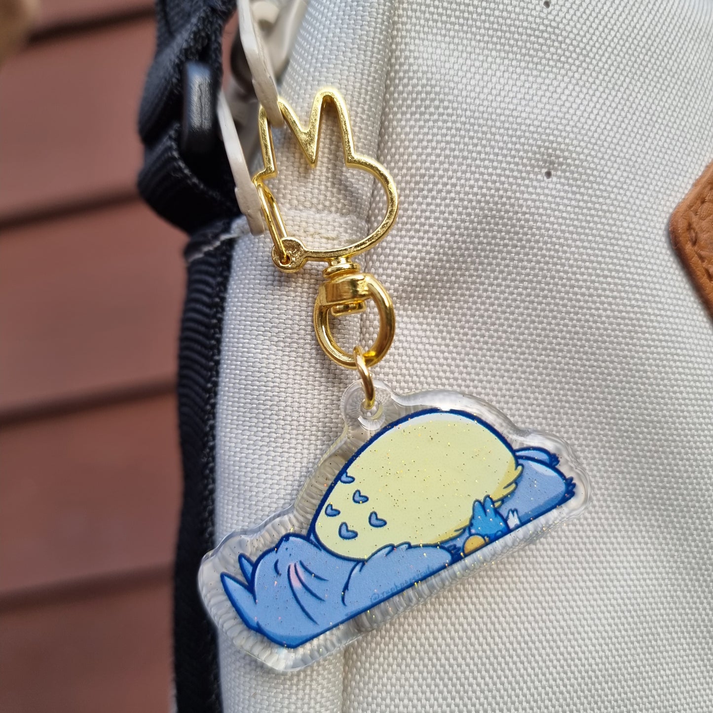 Totoro Sleeping Keychain