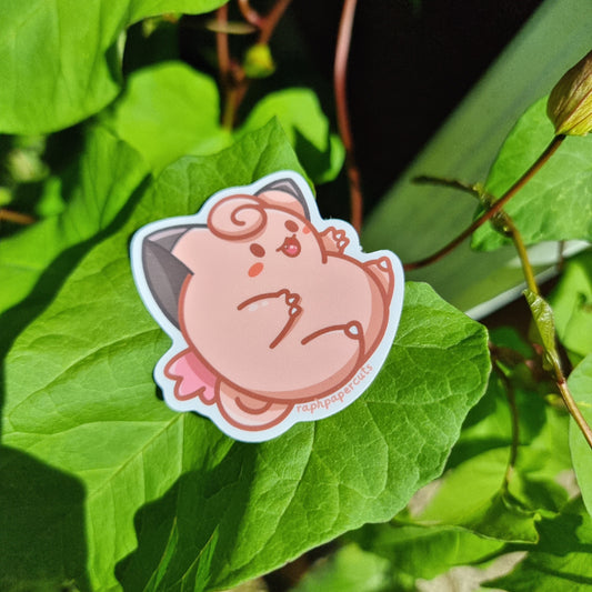 Clefable Float Sticker