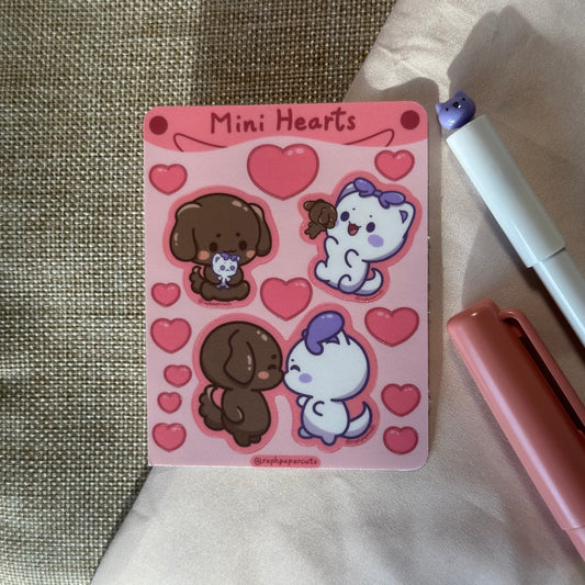 Mini Heart Sticker Sheet